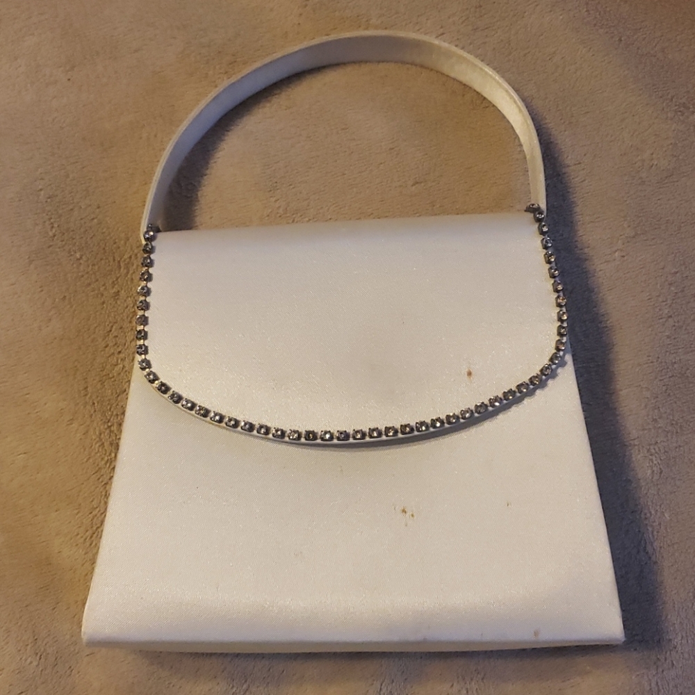 💕free with purchase 💕 rhinestone satin bag purse